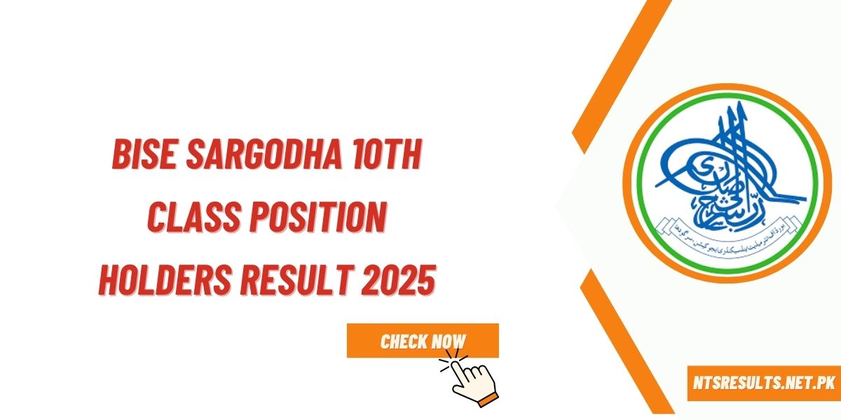 BISE Sargodha 10th Class Position Holders Result 2025